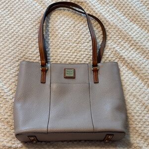 Dooney & Bourke Gray Leather Tote